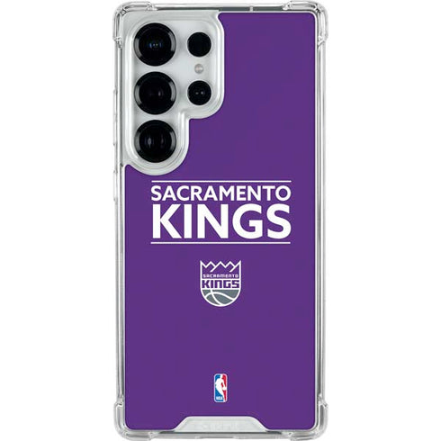 NBA Sacramento Kings Standard - Purple Galaxy S25 Ultra Clear Case