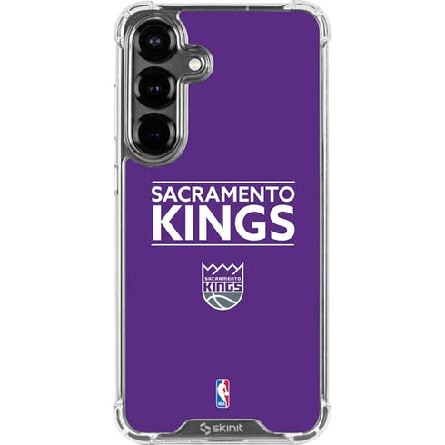 NBA Sacramento Kings Standard - Purple Galaxy S26 Plus Clear Case