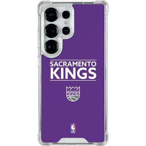 NBA Sacramento Kings Standard - Purple Galaxy S26 Ultra Clear Case