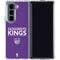 NBA Sacramento Kings Standard - Purple Galaxy Z Fold5 5G Clear Case
