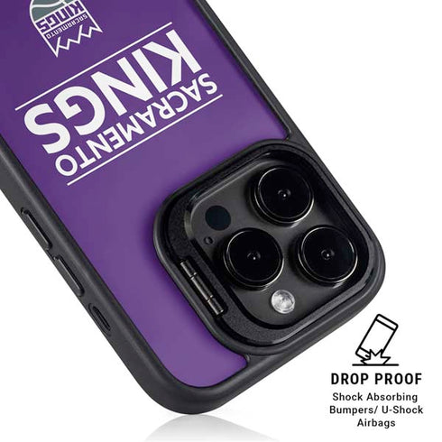 NBA Sacramento Kings Standard - Purple iPhone 14 Pro Kickstand Case