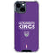 NBA Sacramento Kings Standard - Purple iPhone 15 Clear Case