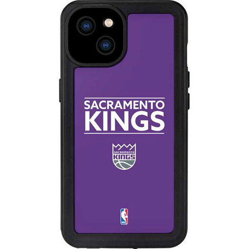 NBA Sacramento Kings Standard - Purple iPhone 15 Plus Waterproof Case