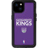NBA Sacramento Kings Standard - Purple iPhone 15 Plus Waterproof Case