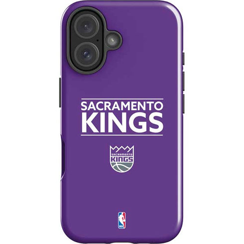 NBA Sacramento Kings Standard - Purple iPhone 16 Impact Case