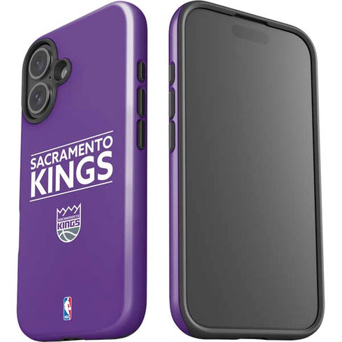 NBA Sacramento Kings Standard - Purple iPhone 16 Impact Case