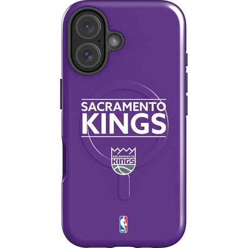 NBA Sacramento Kings Standard - Purple iPhone 16 Magsafe Impact Case