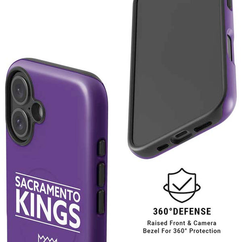 NBA Sacramento Kings Standard - Purple iPhone 16 Magsafe Impact Case