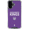 NBA Sacramento Kings Standard - Purple iPhone 16 Plus Clear Case