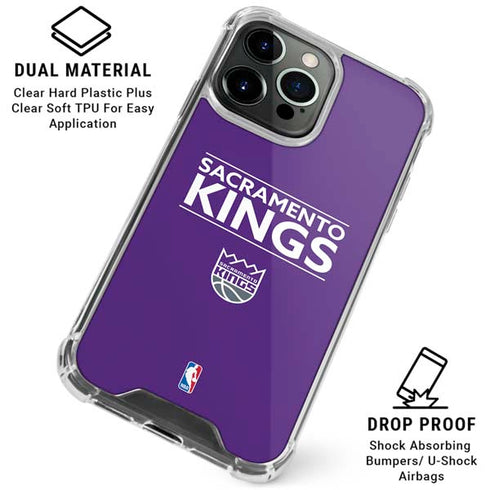 NBA Sacramento Kings Standard - Purple iPhone 16 Pro Clear Case