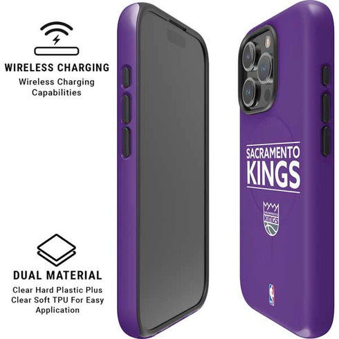 NBA Sacramento Kings Standard - Purple iPhone 16 Pro Max Magsafe Impact Case