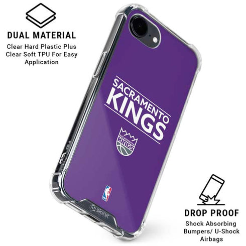NBA Sacramento Kings Standard - Purple iPhone 16e Clear Case