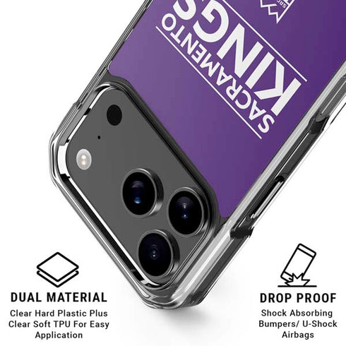 NBA Sacramento Kings Standard - Purple iPhone 18 Pro Clear Case