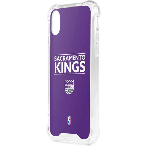 NBA Sacramento Kings Standard - Purple iPhone XS Clear Case