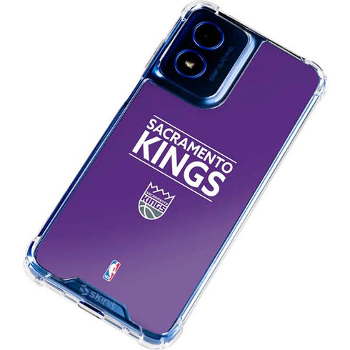 NBA Sacramento Kings Standard - Purple Moto G 5G (2024) Clear Case