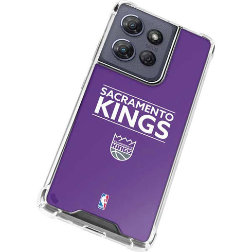 NBA Sacramento Kings Standard - Purple Moto G Power 5G (2025) Clear Case