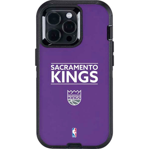 NBA Sacramento Kings Standard - Purple Otterbox Defender iPhone Skin
