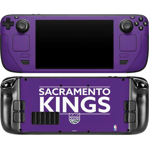 NBA Sacramento Kings Standard - Purple Steam Deck Handheld Gaming Computer OLED Skin