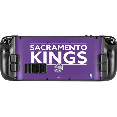 NBA Sacramento Kings Standard - Purple Steam Deck Handheld Gaming Computer Skin