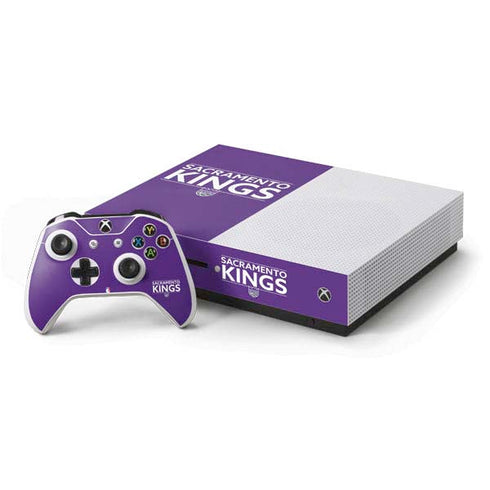 NBA Sacramento Kings Standard - Purple Xbox One S Console and Controller Bundle Skin