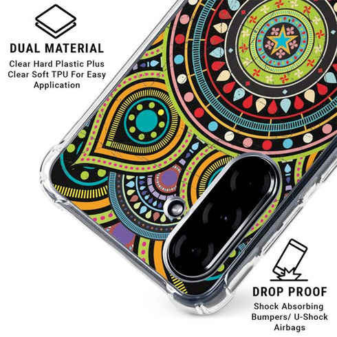Sacred Wheel Colored Galaxy A36 5G Clear Case