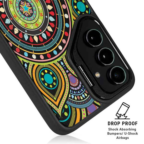 Sacred Wheel Colored Galaxy S25 Kickstand Case
