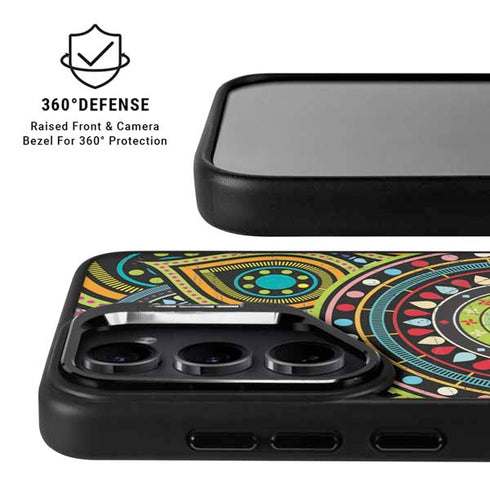 Sacred Wheel Colored Galaxy S25 Plus Kickstand Case