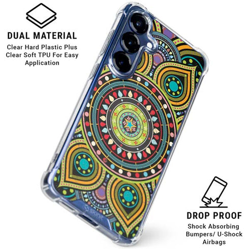 Sacred Wheel Colored Galaxy S25 Plus Clear Case