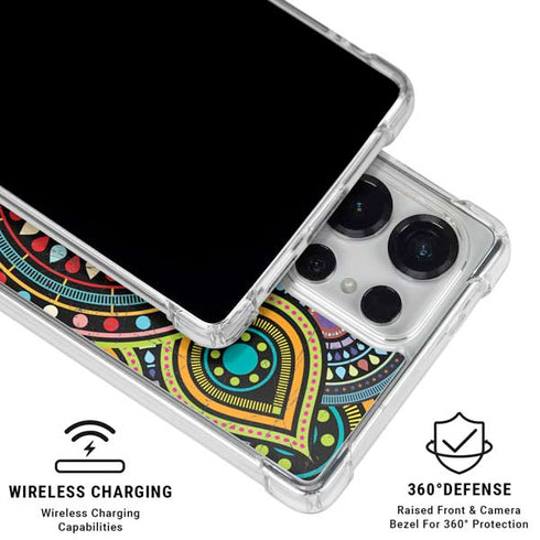 Sacred Wheel Colored Galaxy S26 Ultra Clear Case