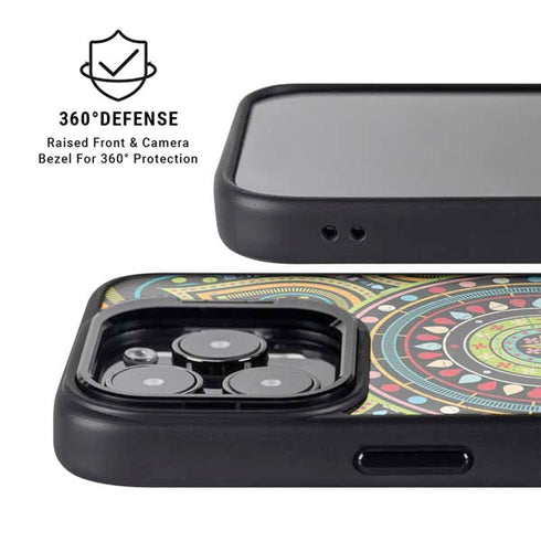 Sacred Wheel Colored iPhone 14 Pro Max Kickstand Case