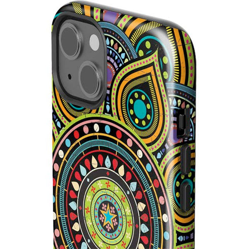 Sacred Wheel Colored iPhone 15 Impact Case
