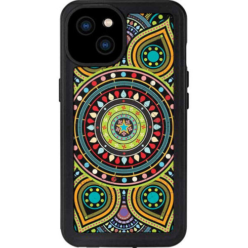 Sacred Wheel Colored iPhone 15 Plus Waterproof Case