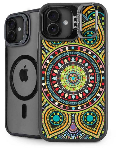 Sacred Wheel Colored iPhone 16 Kickstand Case