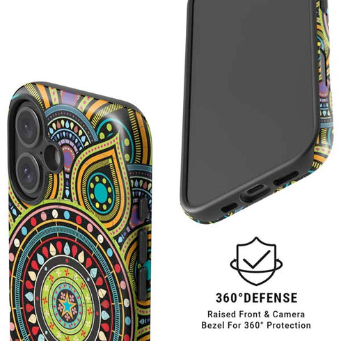 Sacred Wheel Colored iPhone 16 Magsafe Impact Case