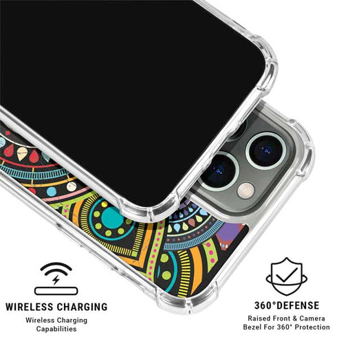 Sacred Wheel Colored iPhone 16 Pro Clear Case