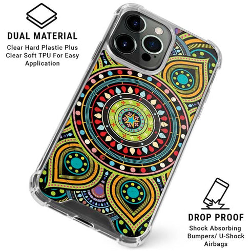 Sacred Wheel Colored iPhone 16 Pro Clear Case