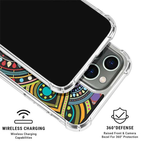 Sacred Wheel Colored iPhone 16 Pro Max Clear Case
