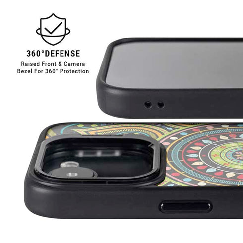 Sacred Wheel Colored iPhone 16e Kickstand Case