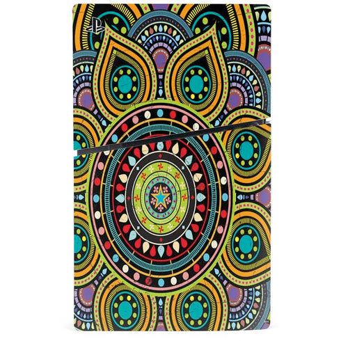 Sacred Wheel Colored PS5 Slim Digital Edition Console Skin