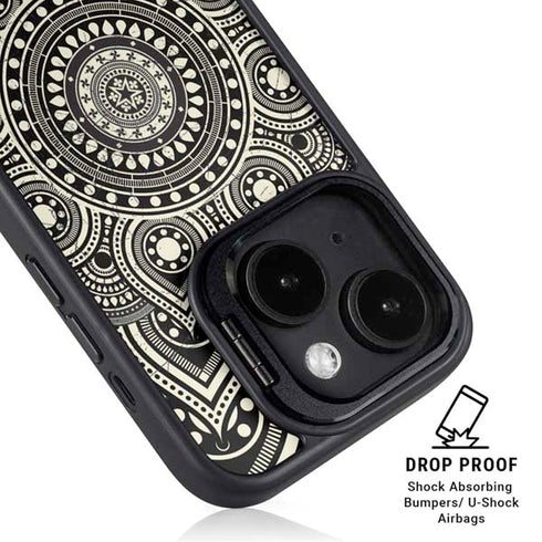 Sacred Wheel iPhone 15 Kickstand Case