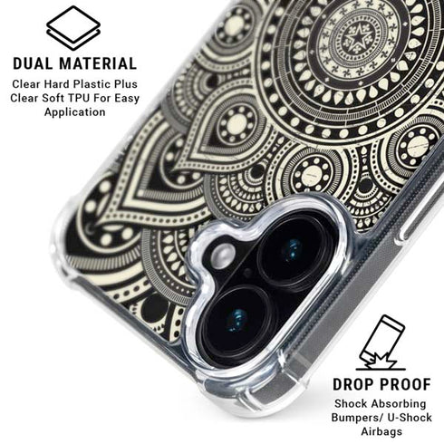 Sacred Wheel iPhone 16 Plus Clear Case