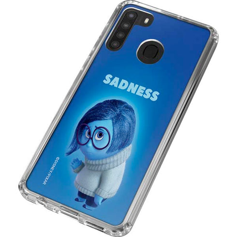 Disney Inside Out Sadness Portrait Galaxy A21 Clear Case