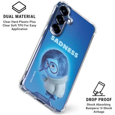 Disney Inside Out Sadness Portrait Galaxy S25 Clear Case