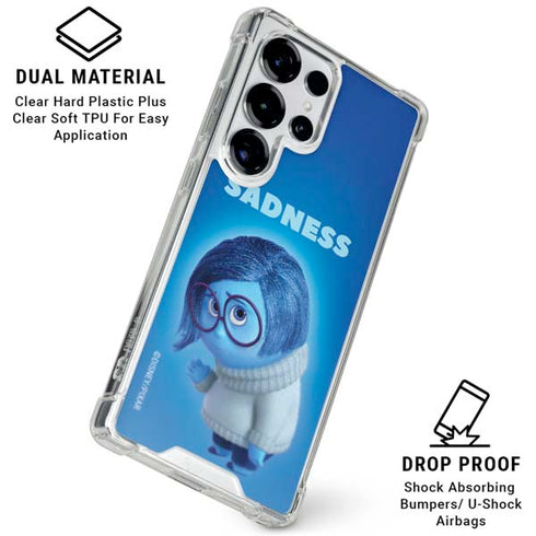 Disney Inside Out Sadness Portrait Galaxy S25 Ultra Clear Case