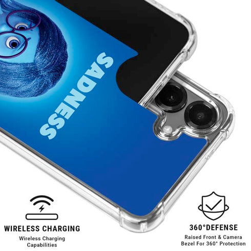 Disney Inside Out Sadness Portrait Galaxy S26 Clear Case