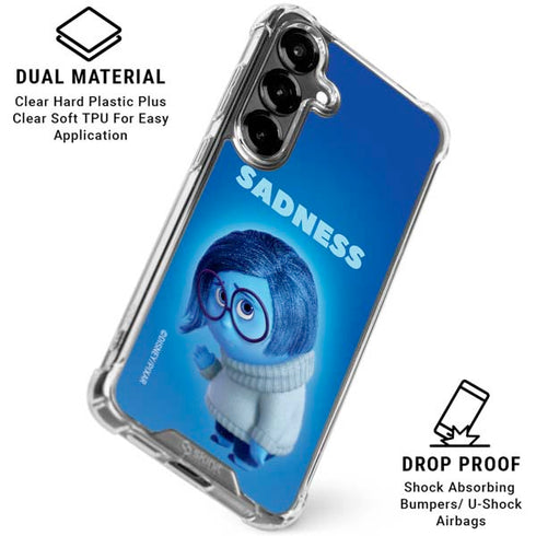 Disney Inside Out Sadness Portrait Galaxy S26 Plus Clear Case