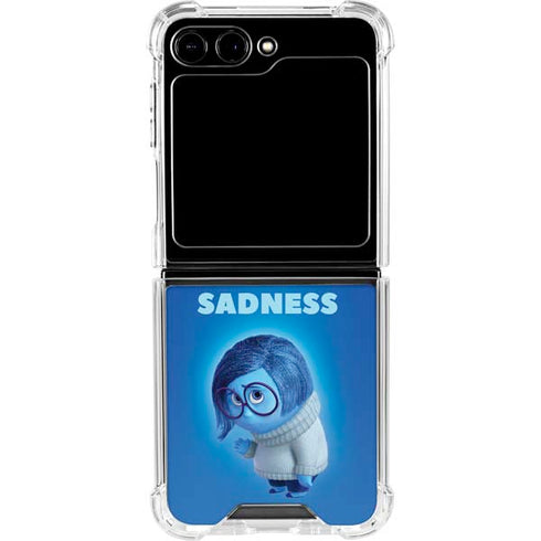 Disney Inside Out Sadness Portrait Galaxy Z Flip6 Clear Case