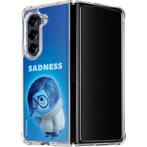 Disney Inside Out Sadness Portrait Galaxy Z Fold5 5G Clear Case