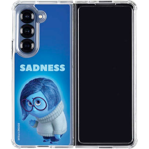 Disney Inside Out Sadness Portrait Galaxy Z Fold7 Clear Case