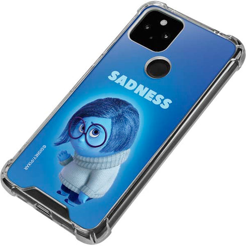Disney Inside Out Sadness Portrait Google Pixel 5 Clear Case